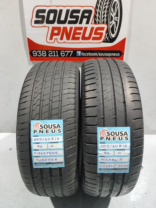 2 pneus 205-60R16 Impares - Oferta da entrega