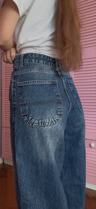Беггі джинси/baggy jeans темно сині