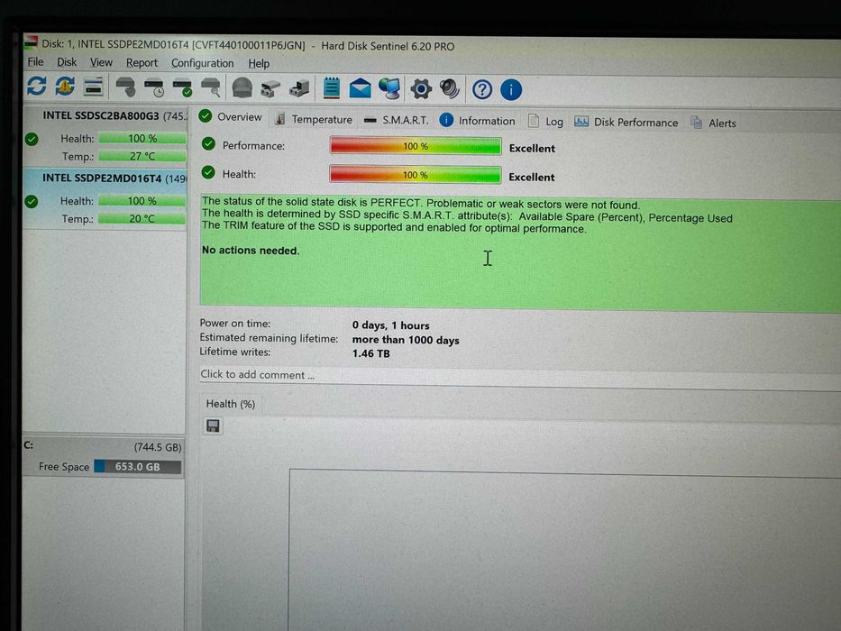Продам NVME SSD Intel P3700 1.6tb