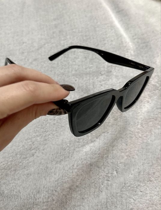 Czarne okulary przeciwsłoneczne Cat Eye | Retro Vintage | SHEIN