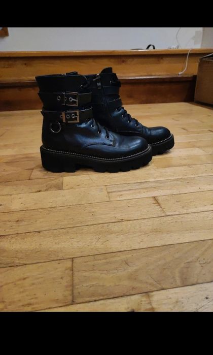 Buty z klamrami Alternative Goth punk metalhead