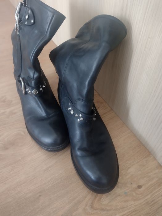 Czarne botki damskie kozaki guess 39