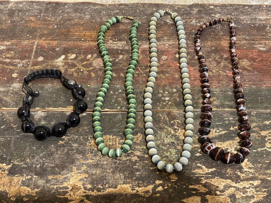 Жіночі Буси,намиста періоду ссср*Скло,камінь,кість,гранат,пластик*