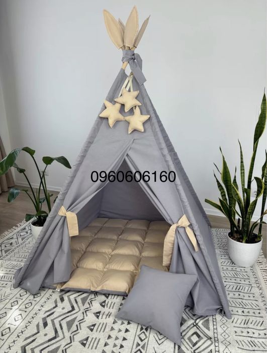 Дитячий намет -вігвам . Детская палатка -домик . Игровая палатка