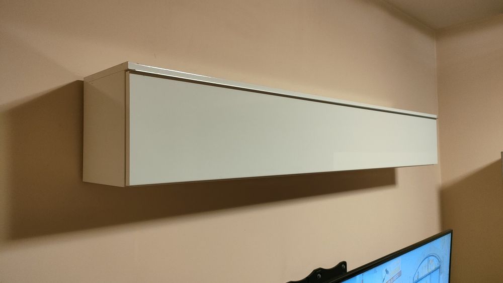 Szafka wisząca RTV biała połysk IKEA