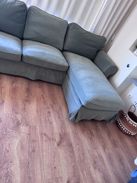 Sofá 3 lugares com chaise longue EKTORP IKEA