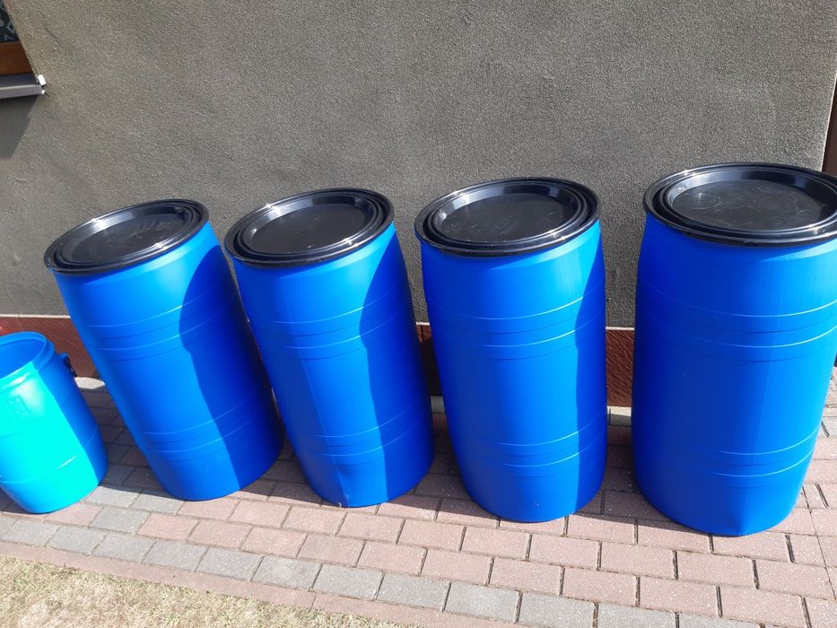 Wiadra beczki nowe od 15L do 200L