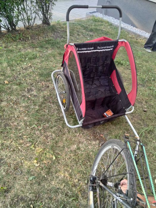 Riksza , wózek ,przyczepka do roweru na 2 dzieci do około 4 lat