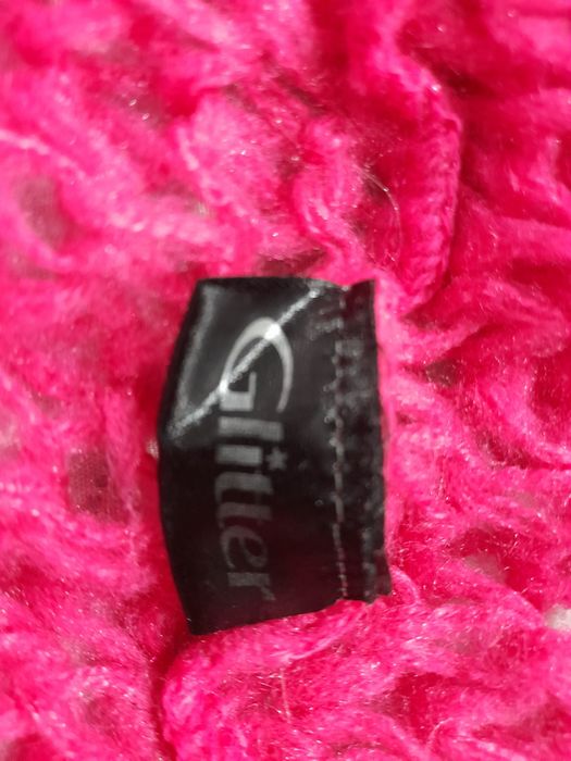 Szalik Glitter różowy