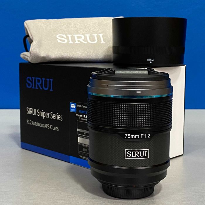 SIRUI Sniper 75mm f/1.2 AF (Fujifilm) - NOVA - 3 ANOS DE GARANTIA