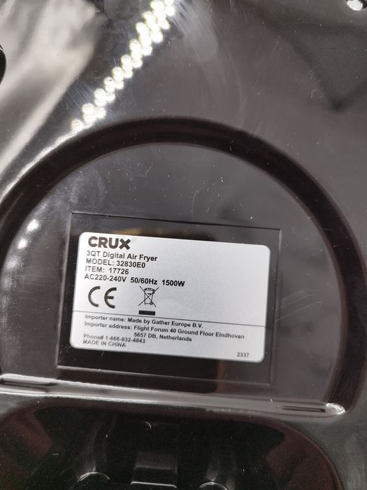 Crux frytkownica beztłuszczowa 3l