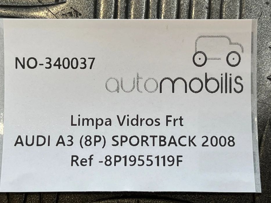 Limpa Vidros AUDI A3 (8P) 2.0 TDI Ref. 8P1955119F - NO. 340037