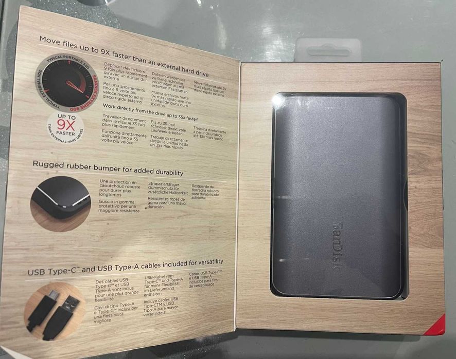 Зовнішній SSD накопичувач SANDISK USB 3.1 Extreme 900 480GB