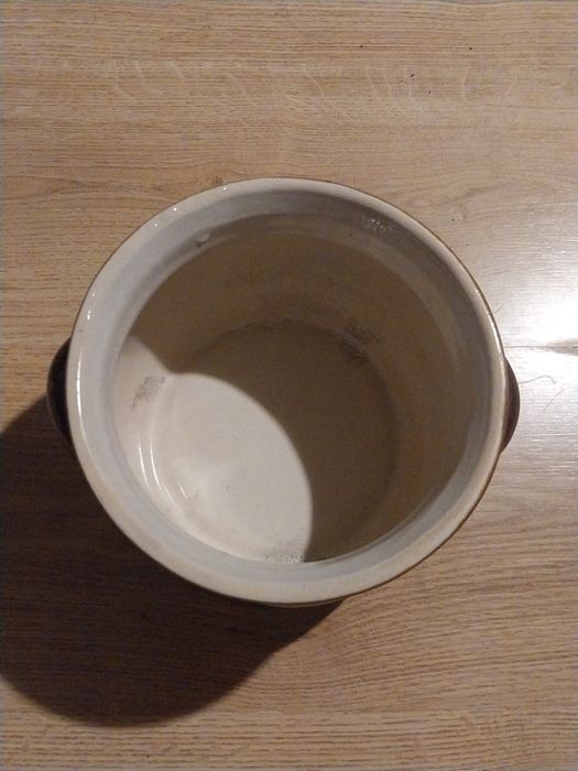 Ceramiczny kociołek PRL