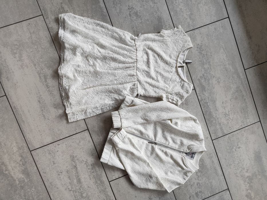 Sukienka koronkowa i elegancka bluza na komunię i inne uroczystości