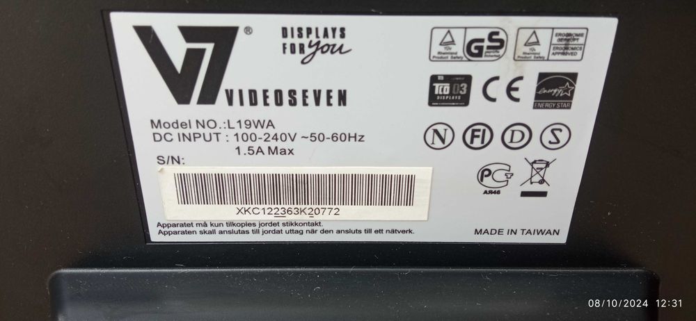 Monitor 19" polegadas