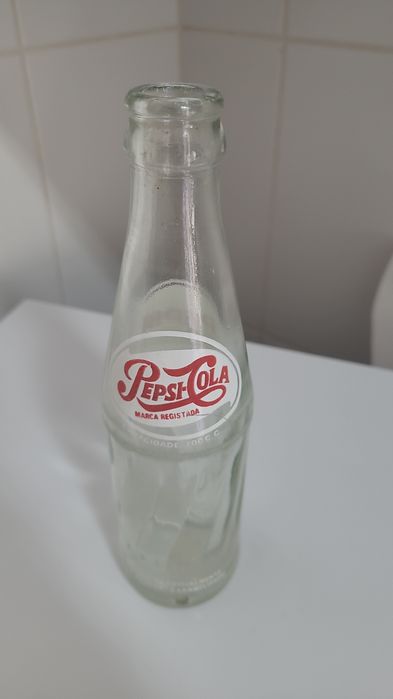 Garrafa antiga de Pepsi-Cola pirogravada, 200cc