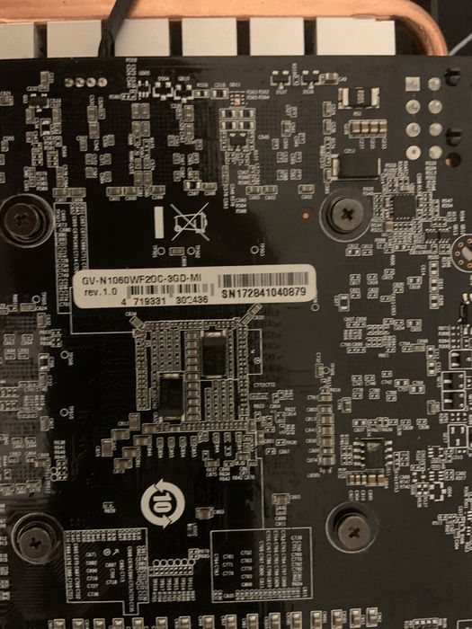 Продам відеокарту gtx 1060 3gb не дає картинку.