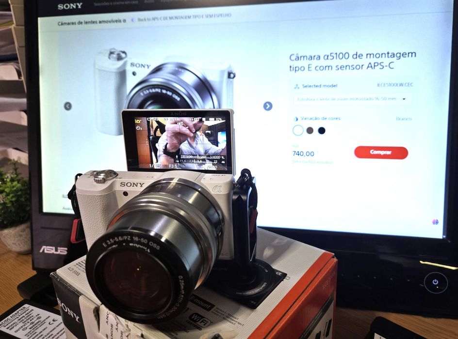 Sony a5100 + 2 lentes + extras