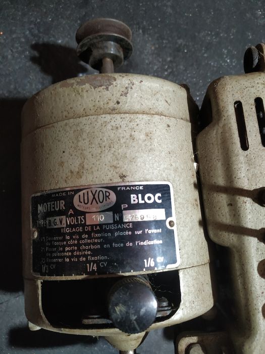 Motor elétrico da marca luxor antigo