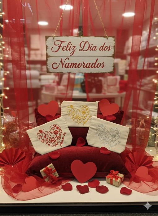 Saco / necessaire dos namorados