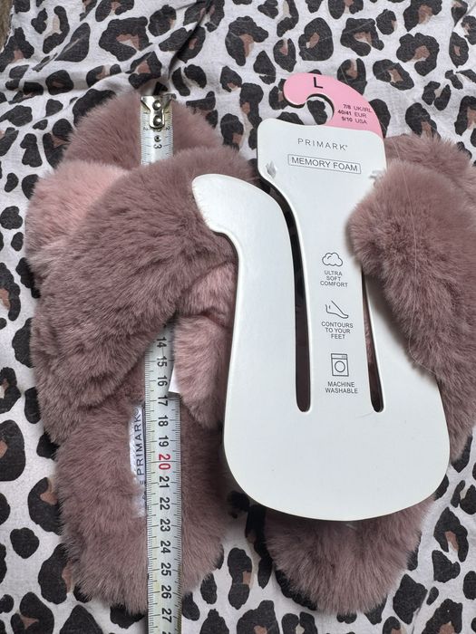 Kapcie pantofle damskie odktyte palce primark 40 41