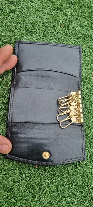 Porta chaves e moedas em pele