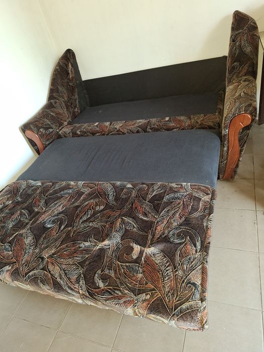 Диван розкладний темно кольоровий велюр