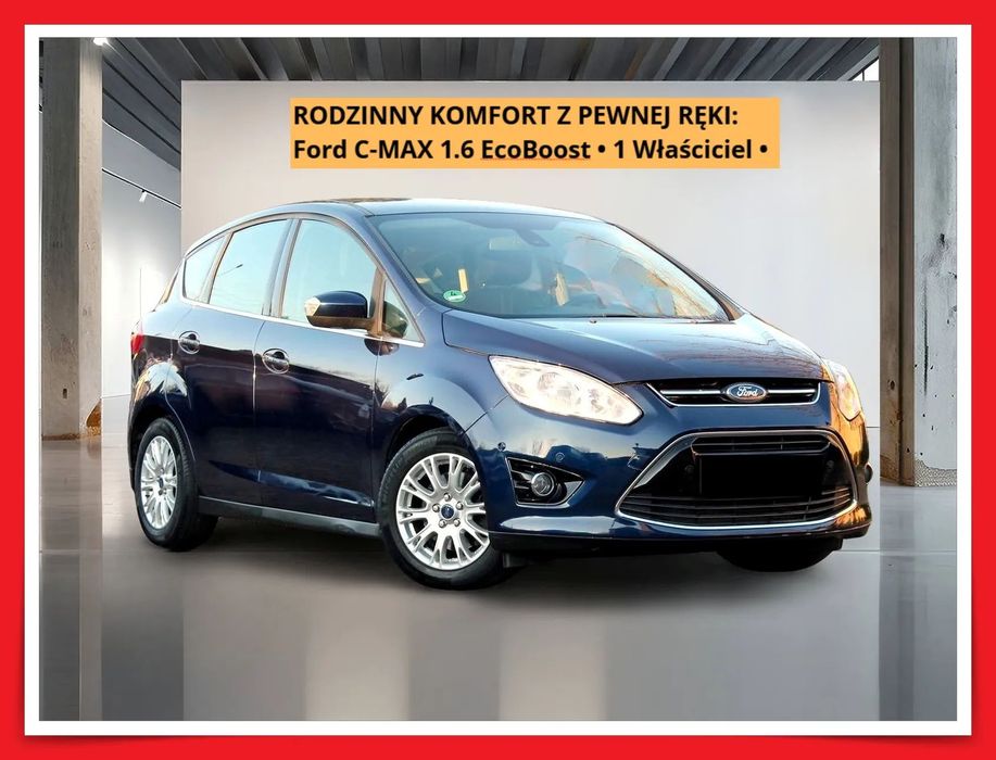 Ford C-MAX FULL WYPAS TITANIUM! ✅ Bezkluczykowy dostęp | 130 tys. km | Zadbany