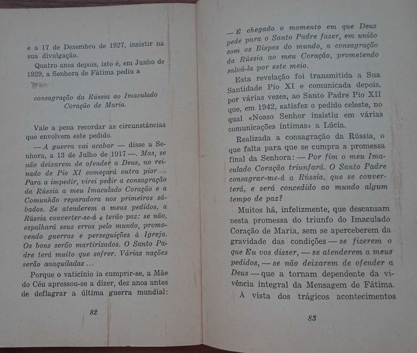 A Mensagem de Fátima - Ano de Edição 1961
