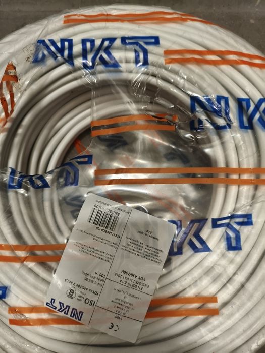 Przewód kabel okrągły YDY 3x1,5 750V NKT 100m