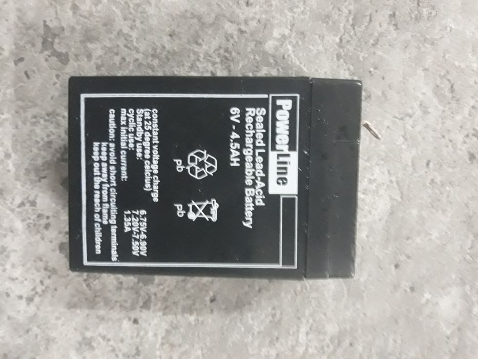 Bateria Powerline Recarregável 4,5 h - 6 v