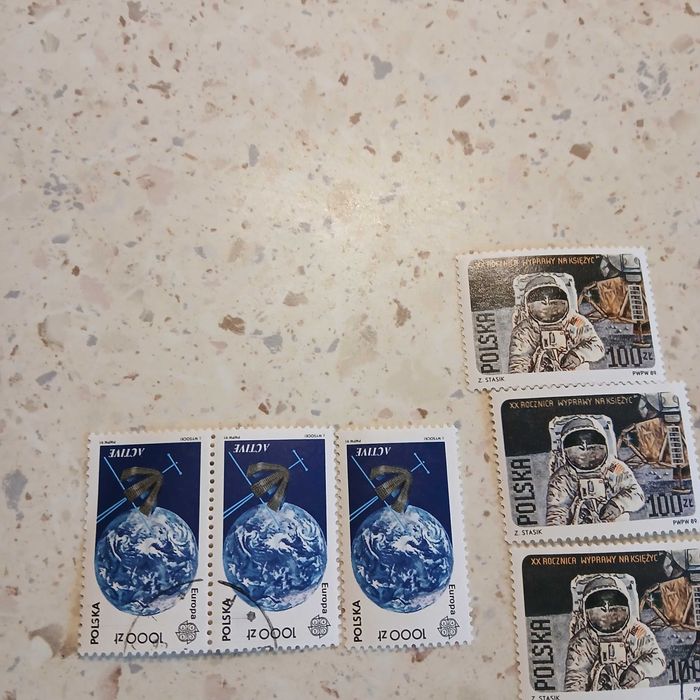 Znaczki pocztowe temat kosmos