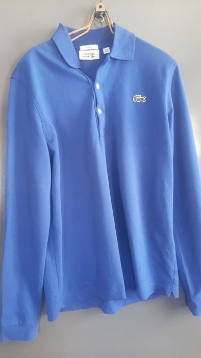Оригiнальне поло с длиним рукавом Lacoste