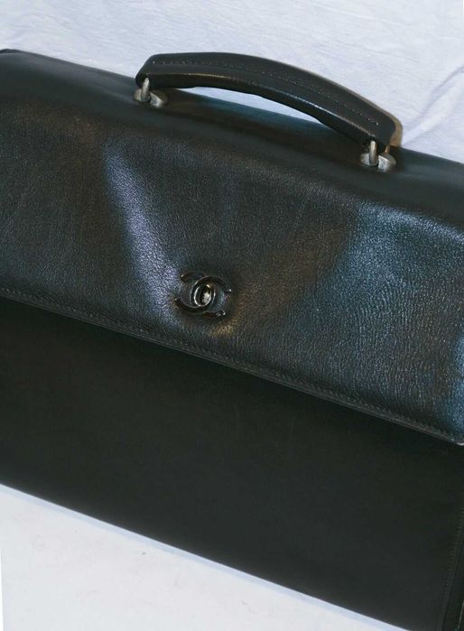 Bolsa de mão CHANEL preta Vintage