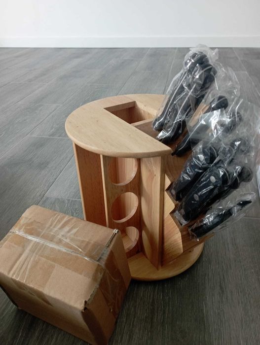 Organizador de especiarias e facas