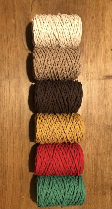 Fio macramê 5mm 100% Algodão, 1 bobine 3,50 €