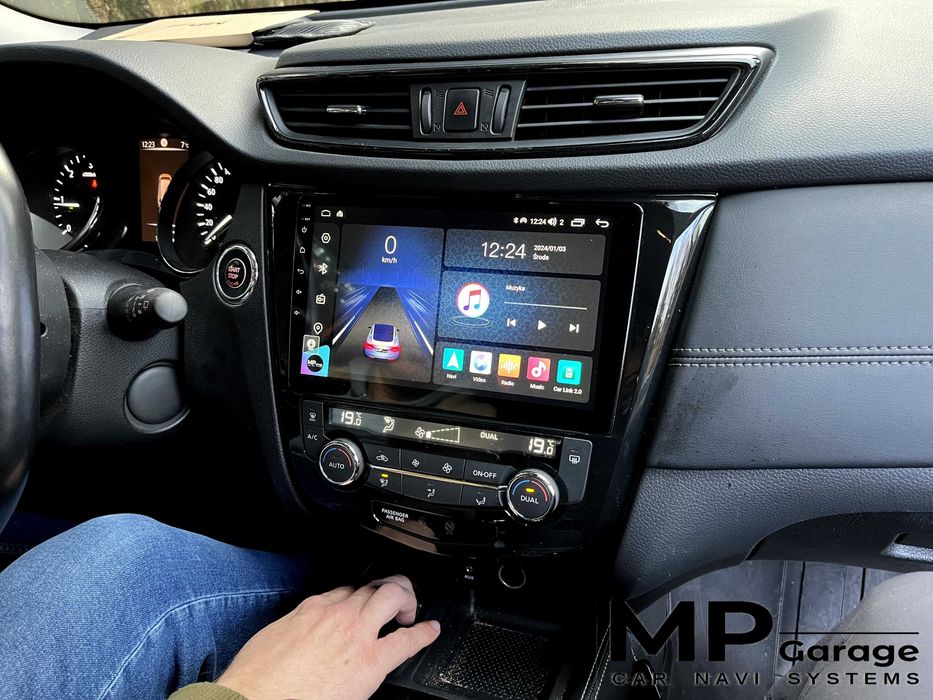 Nissan X-Trail/Qashqai Nawigacja Android11 Carplay/AndroidAuto 4G Qled