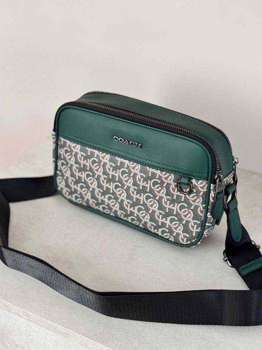 Сумка COACH Crossbody Bag / Сумка Коач смарагдова зелена