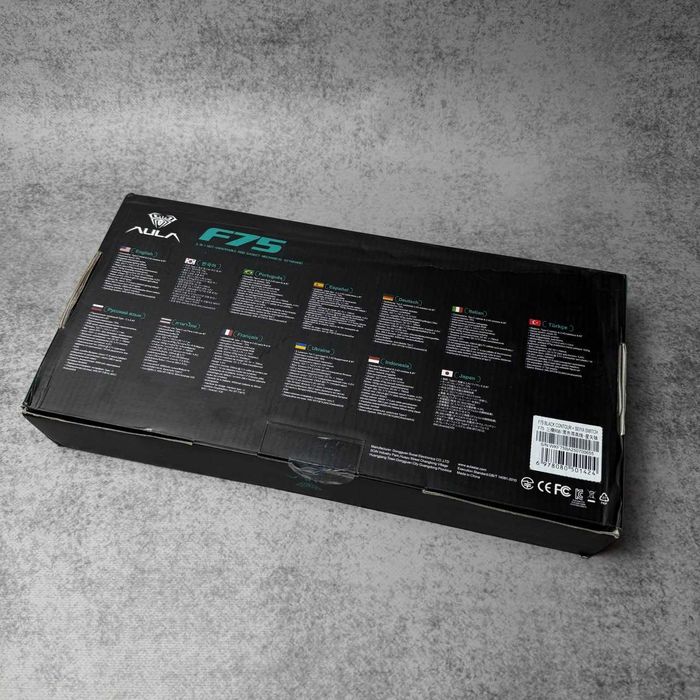 Бездротова клавіатура AULA F75 Black Count