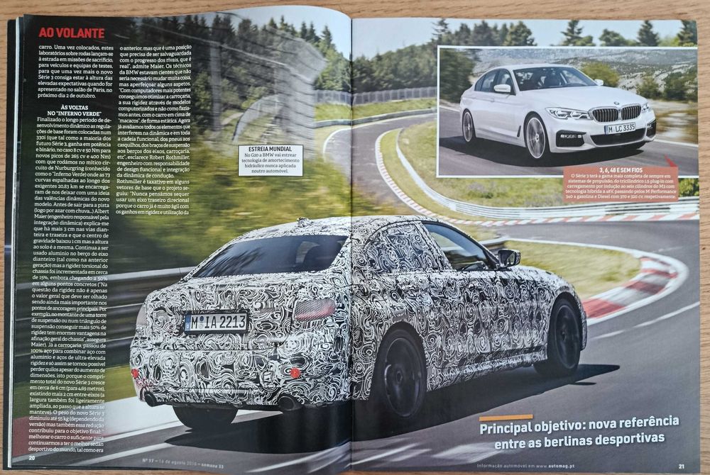 Revista Carros & Motores e Auto de 2018 - BMW Série 3