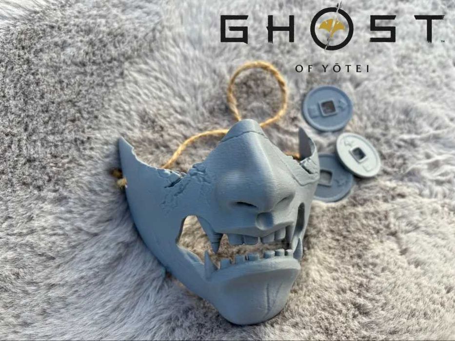 Ghost of Yotei maska druk 3d