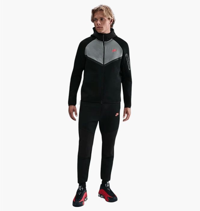 Оригінал! Костюм Nike Tech Fleece (сіро-чорний) (M) Новий з бірками!
