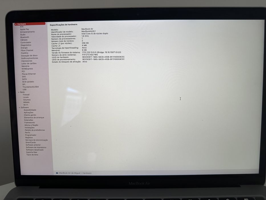 MacBook Air 13,3 Polegadas - Cinzento Sideral