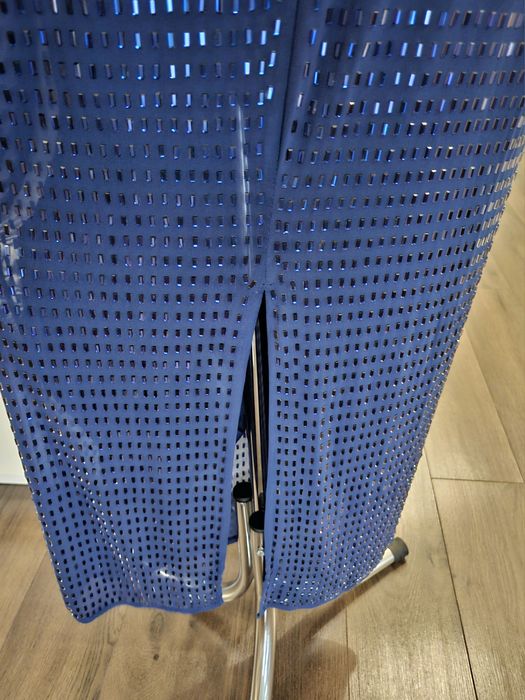Sukienka maxi Asos M 38 zdobiona maxi odkryte plecy