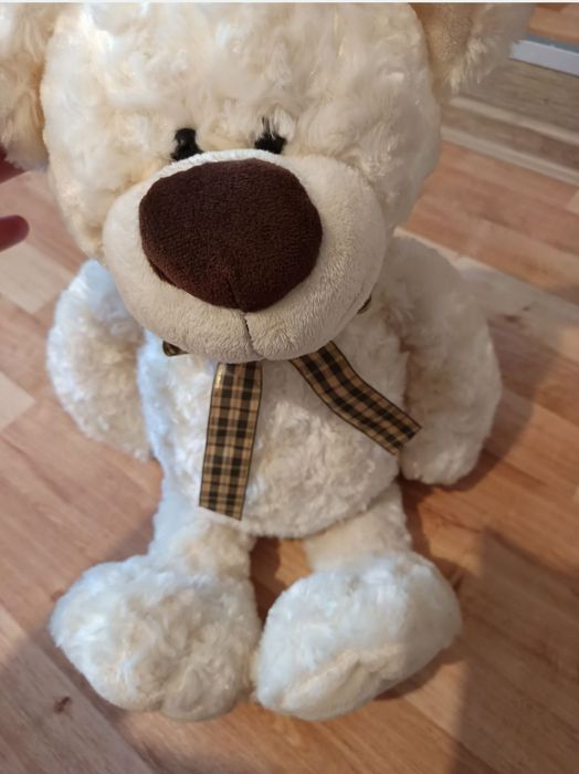 Nr147) duży misiu ok 52 cm kremowy mięciutki maskotka przytulanka