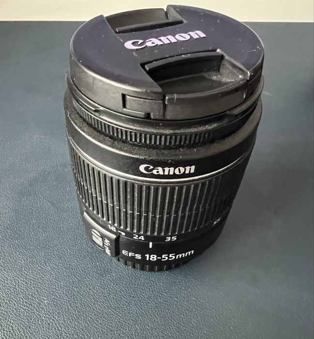 Canon 100D + 3 objectivas + 2 Baterias + carregador + SD card