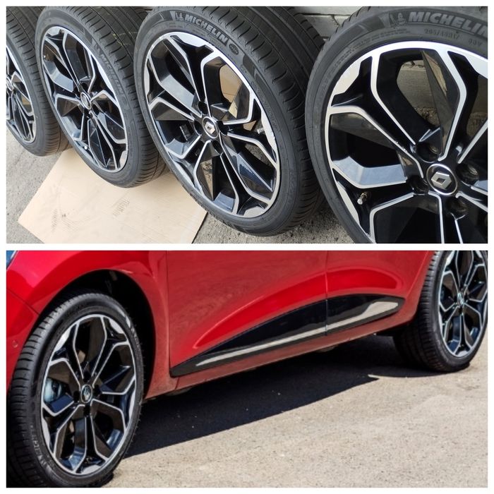 R17 4 100 диски Renault original  с шинами Michelin.