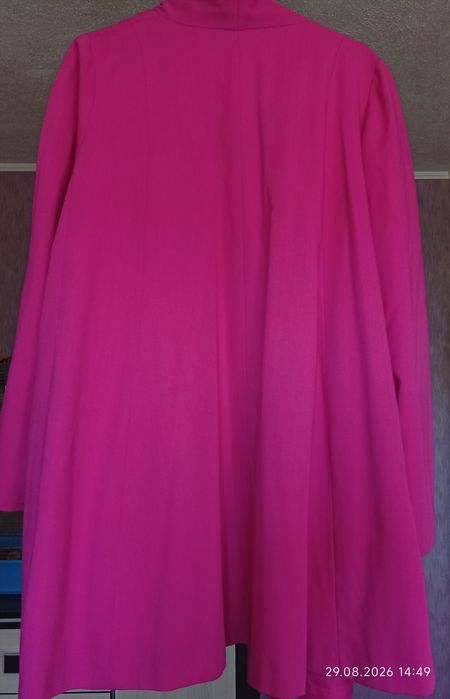 Narzutka/płaszczyk magenta oversize