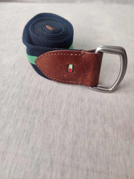 Tommy Hilfiger pasek parciany oryginalny okazja do spodni pas